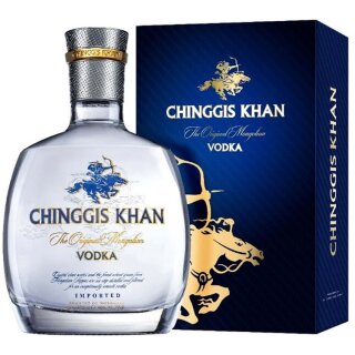 Chinggis Khan Vodka  0,7 Liter Geschenkpackung